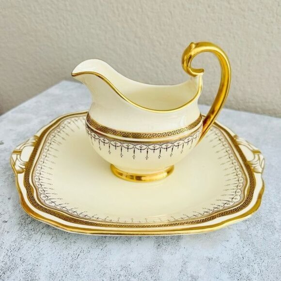Jackson & Gosling Grosvenor China Milk Jug, pattern # 8369 Porcelain Creamer Set - Picture 1 of 8
